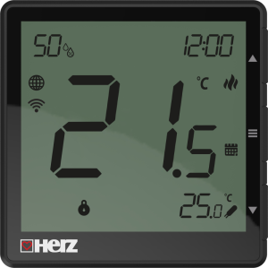 FAN COIL Smart thermostat, BLACK